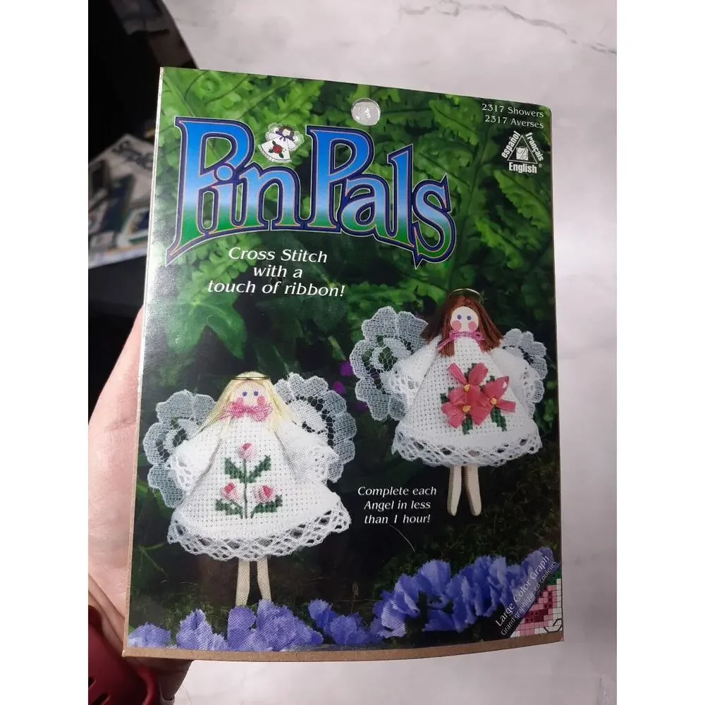 Pin Pals Cross Stitch Kit Angels Lot of 2 Harmony 2314 Showers 2317
